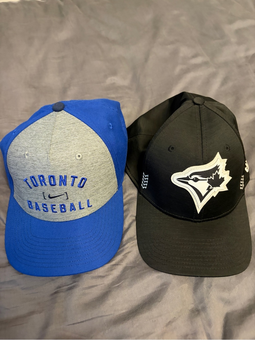 Two Toronto Blue Jays (MLB) Nike and New Era Hats - L/XL